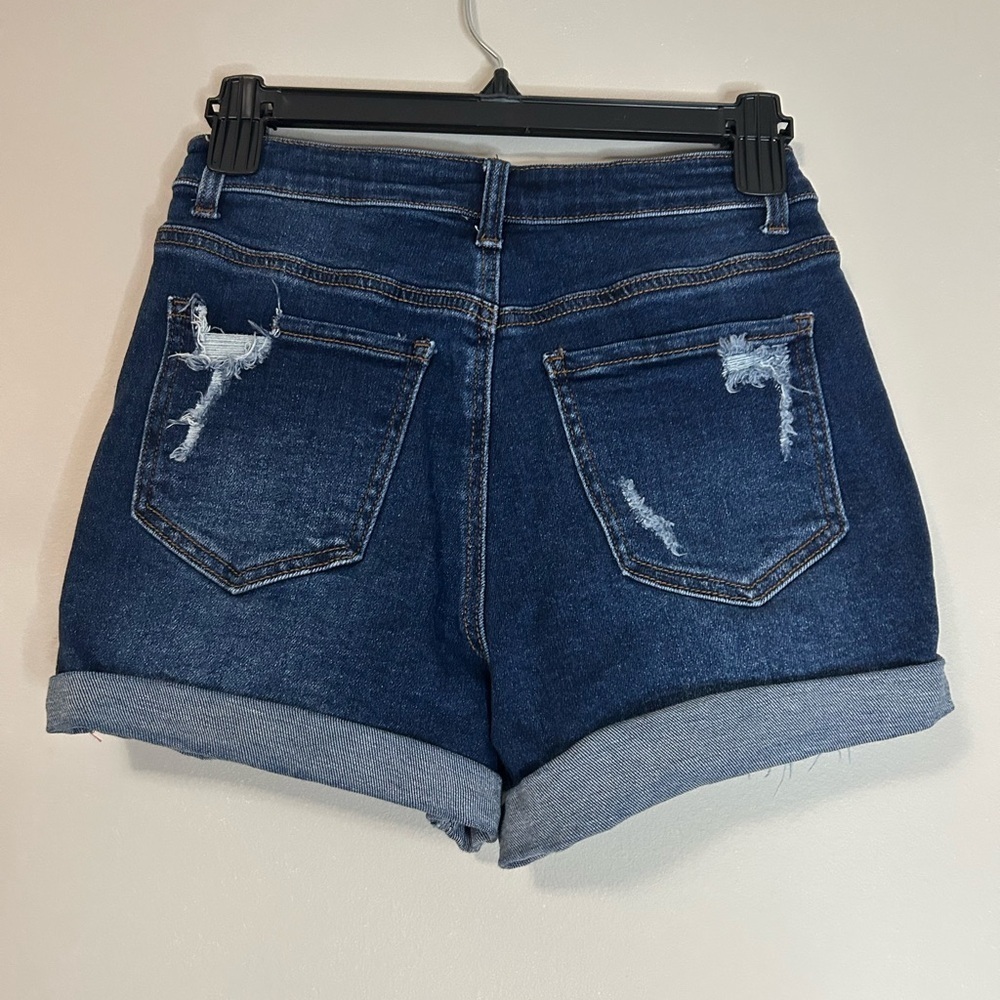 NWOT Denim Distressed Women Shorts, Size S - Picture 3 of 4